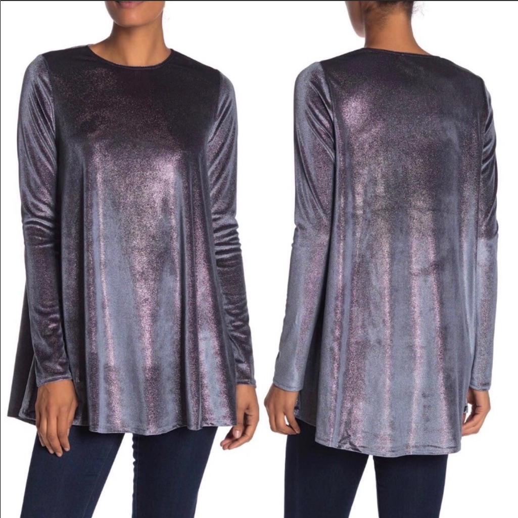 Nwt Show Me Your Mumu Metallic Tyler Tunic Dress Size Xsmall